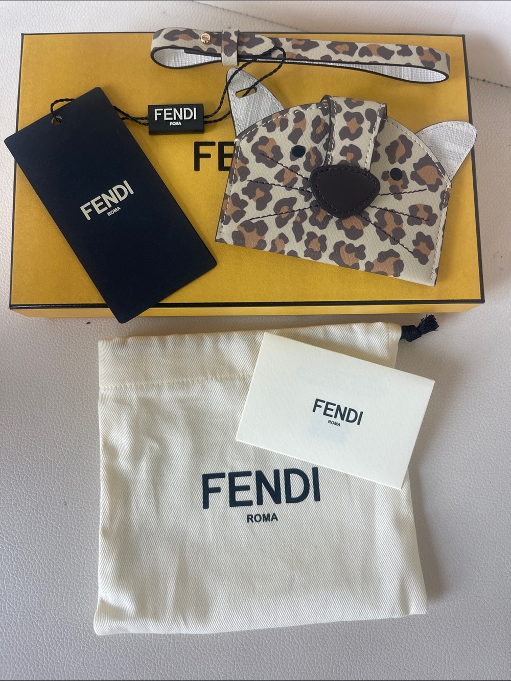 Fendi Best Friends Forever Animal Card Case,
